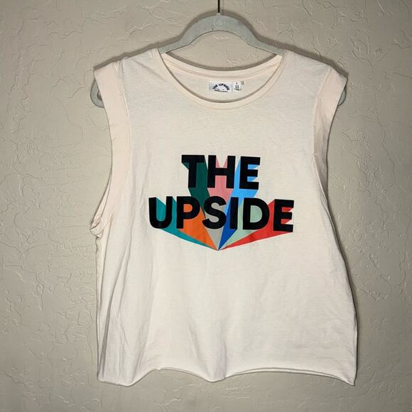 The upside graphic copped muscle tank - Picture 1 of 7